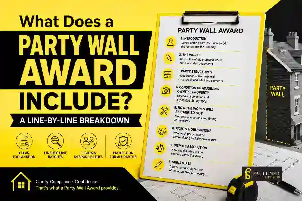 Party Wall Awards Explained Line-by-Line: What Property Owners and Neighbours Need to Know 1 What Does a Party Wall Award Include? A Line-by-Line Breakdown Clacton-on-Sea